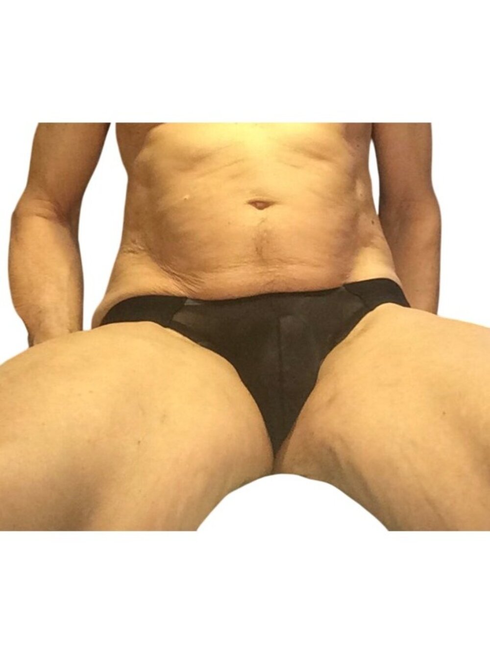 Adannu Sheer Briefs 3-Pack*Pouch*Black Pink White*Size 34*Sexy*Gay Underwear